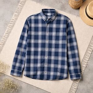 Men's Sonoma Goods For Life® Cotton Plaid Button-Down Shirt, Size M